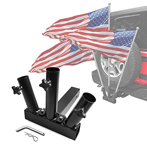 Hitch Flag Pole Holder — truck