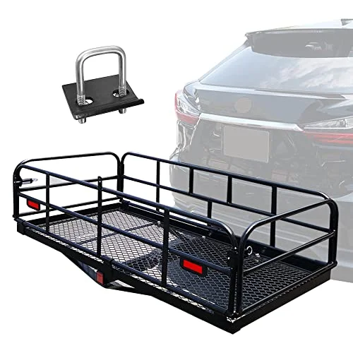 Hitch Mount Cargo Carrier — Black