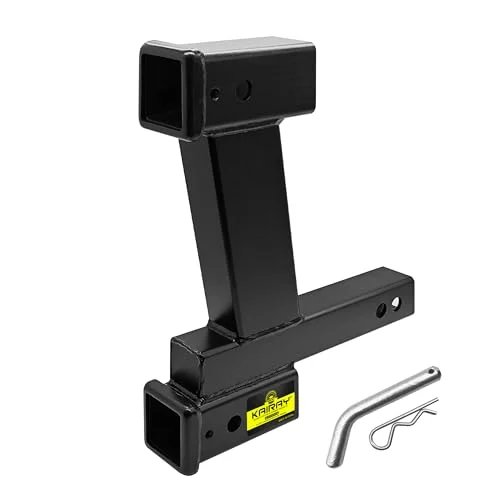 Hitch Riser Extender — dual with 2-inch 10-inch riser/drop